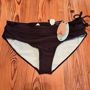 Prana NWT Bikini Bottom Only Iona Women's S Black Bikini Swim Beach Vacation
